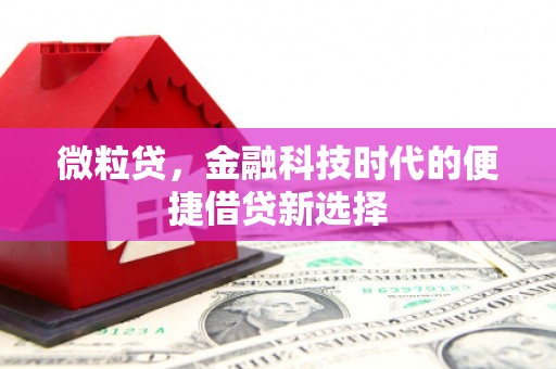 湘桥微粒贷，金融科技时代的便捷借贷新选择