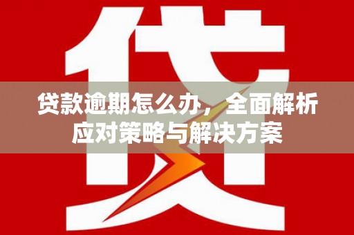 湘桥贷款逾期怎么办，全面解析应对策略与解决方案